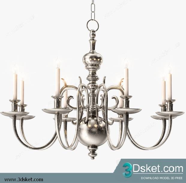 Free Download Ceiling Light 3D Model 0166