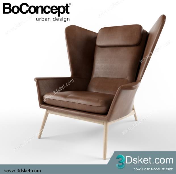 3D Model Arm Chair Free Download 282
