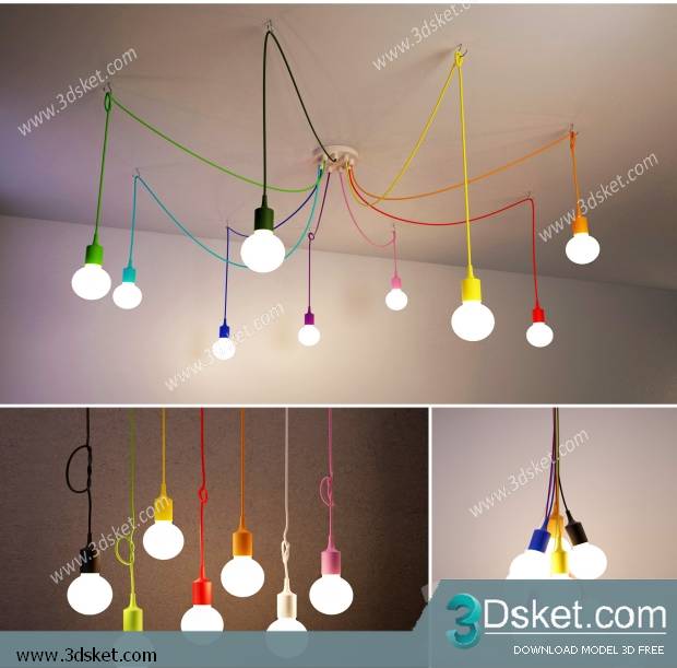 Free Download Ceiling Light 3D Model 0167