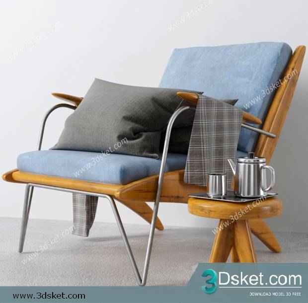 3D Model Chair Free Download 0163