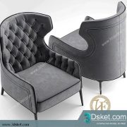 3D Model Arm Chair Free Download 287