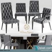 3D Model Table Chair Free Download 092