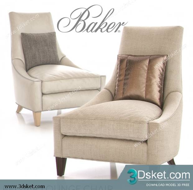 3D Model Arm Chair Free Download 288