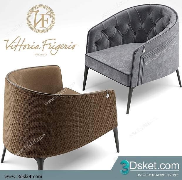 3D Model Arm Chair Free Download 289