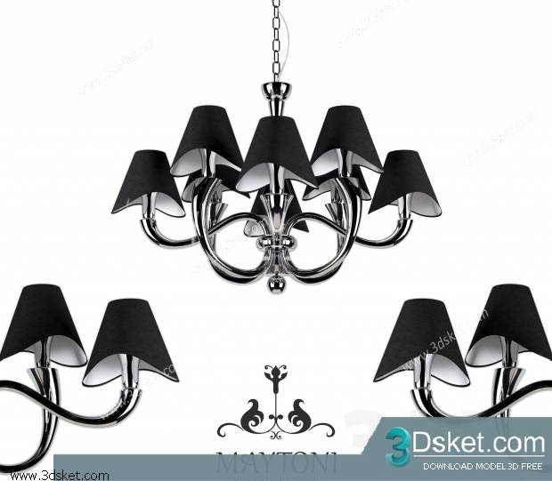 Free Download Ceiling Light 3D Model 0173