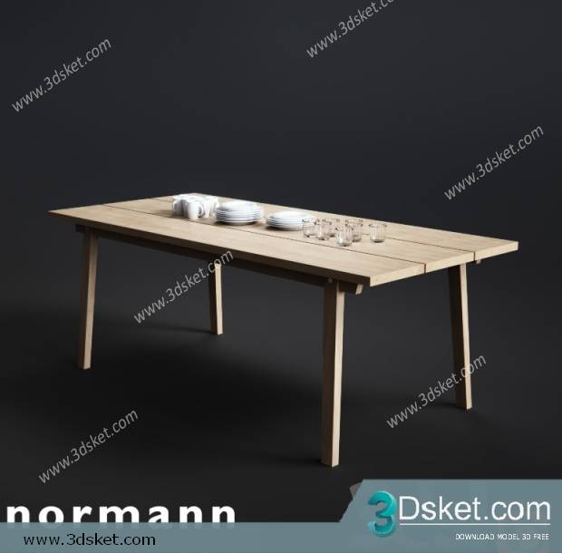 3D Model Table Free Download 0130