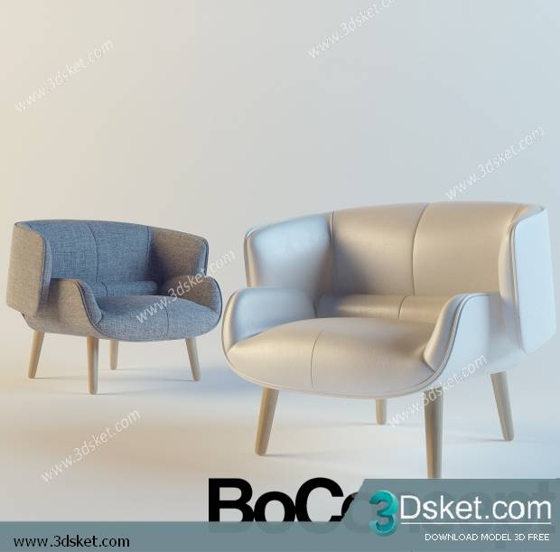 3D Model Arm Chair Free Download 290