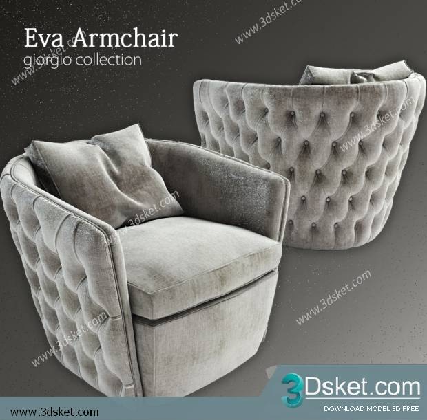 3D Model Arm Chair Free Download 293