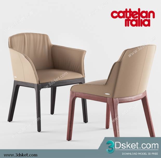 3D Model Arm Chair Free Download 294