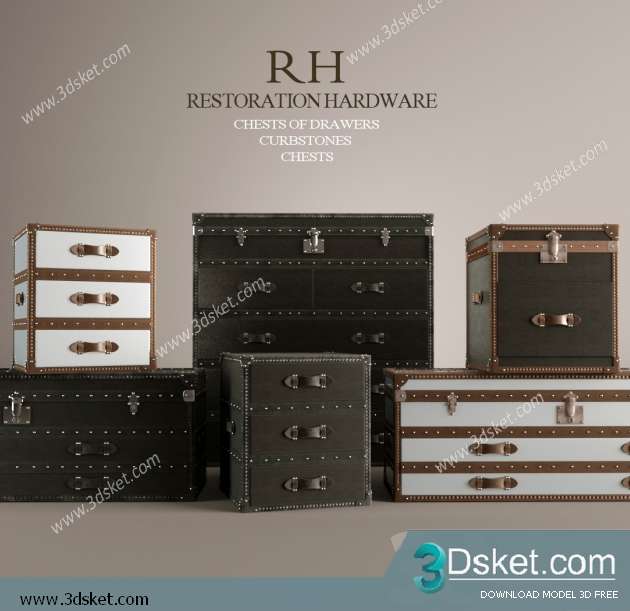 Free Download Decorative set 3D Model 0211
