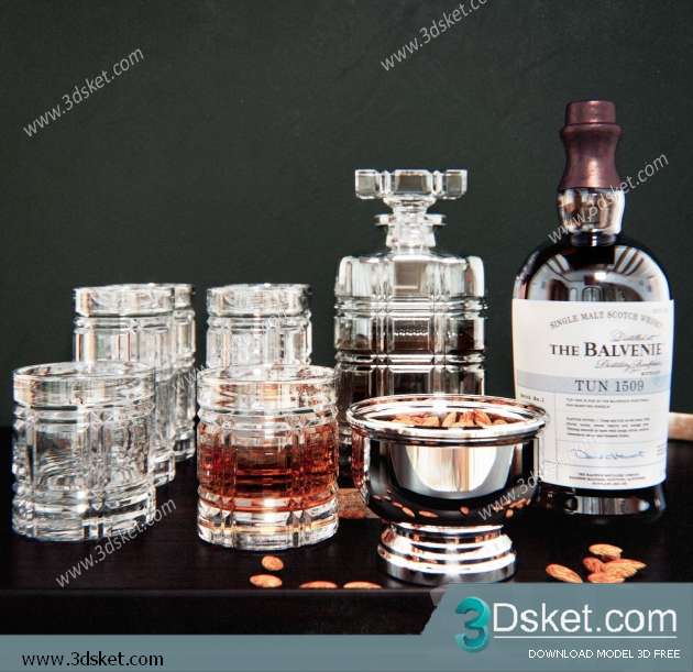 Free Download Decorative set 3D Model 0212