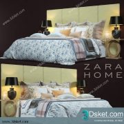 3D Model Bed Free Download Giường 167
