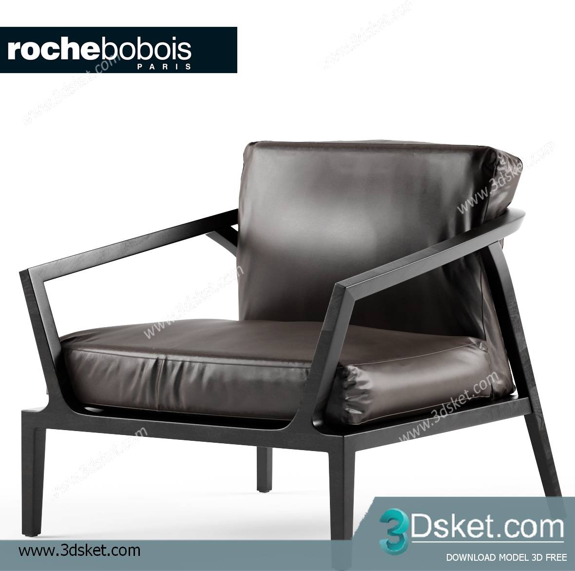 3D Model Arm Chair Free Download 296