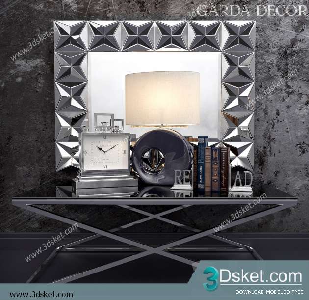 Free Download Decorative set 3D Model 0213