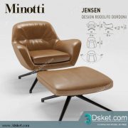 3D Model Arm Chair Free Download 299