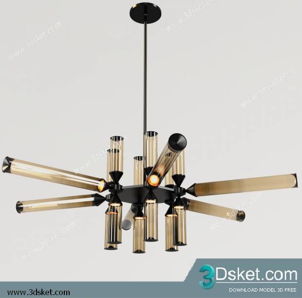 Free Download Ceiling Light 3D Model 0182