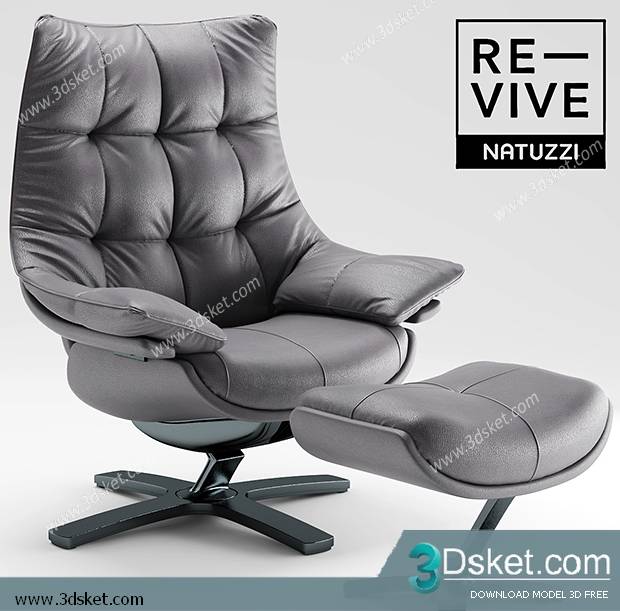 3D Model Arm Chair Free Download 303