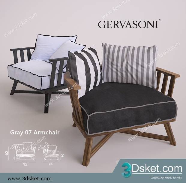 3D Model Chair Free Download 0172