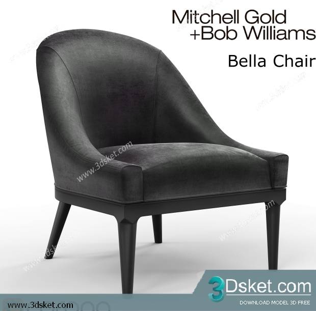 3D Model Arm Chair Free Download 304