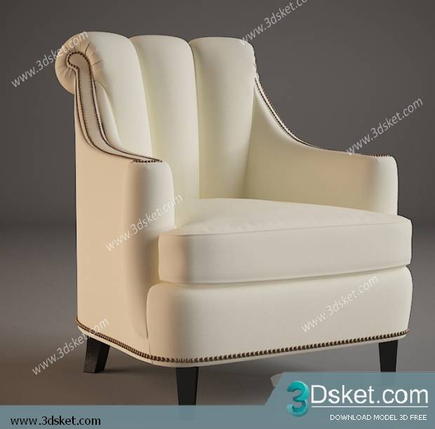 3D Model Arm Chair Free Download 305
