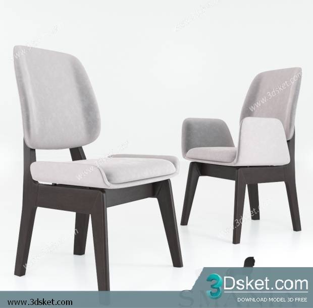 3D Model Arm Chair Free Download 307