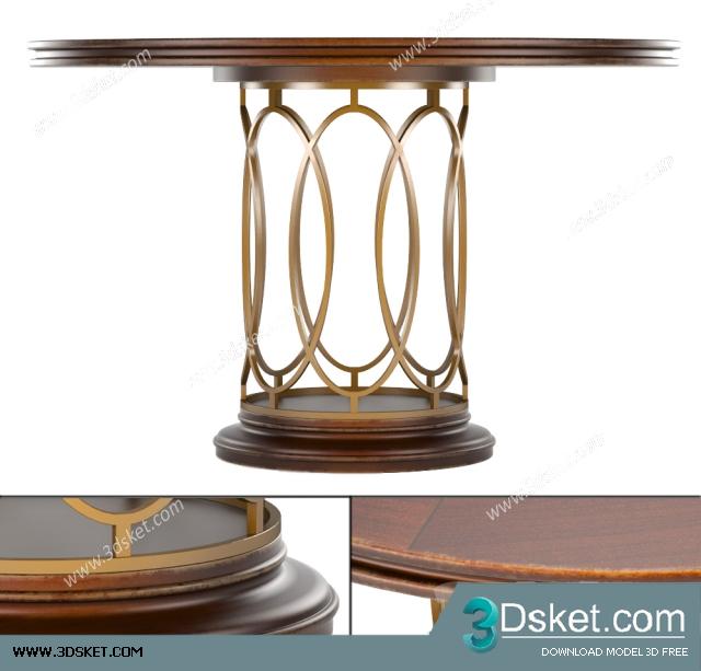 3D Model Table Chair Free Download 097