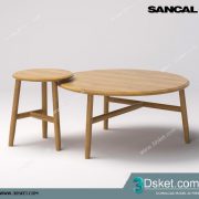 3D Model Table Chair Free Download 098