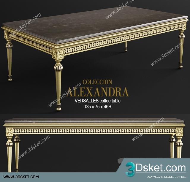 3D Model Table Chair Free Download 099
