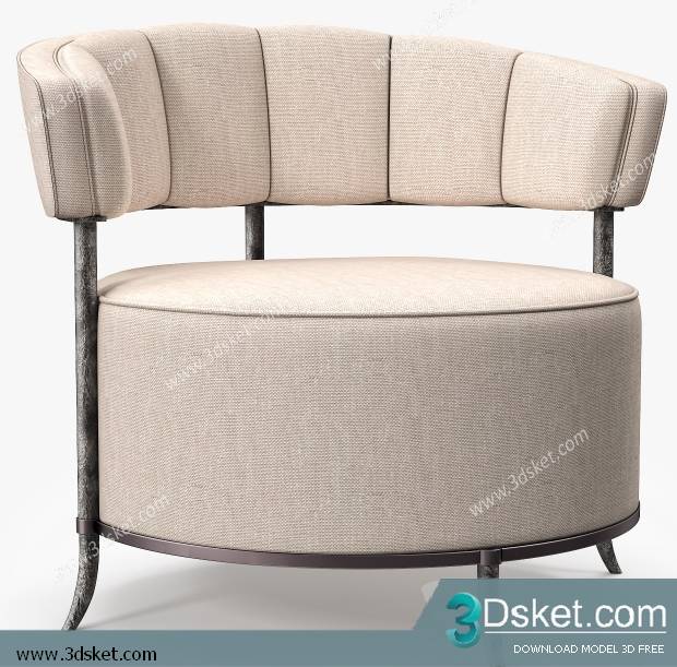 3D Model Arm Chair Free Download 310