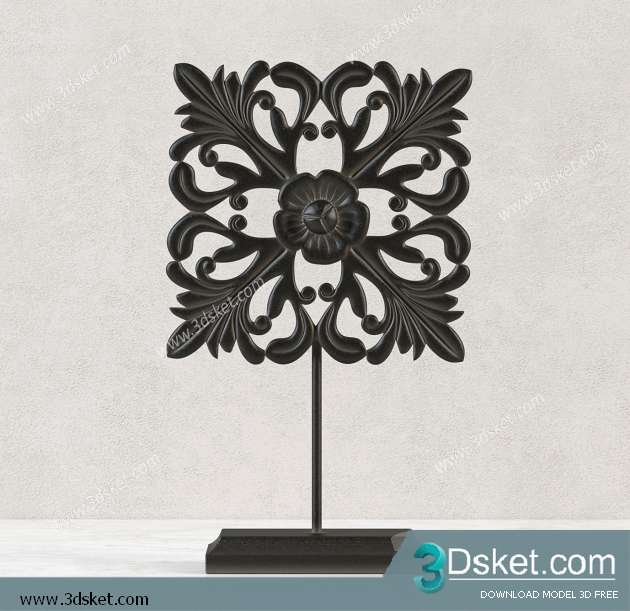 Free Download Decorative set 3D Model 0217