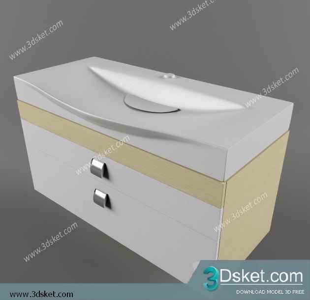 Free Download Wash Basin 3D Model 084