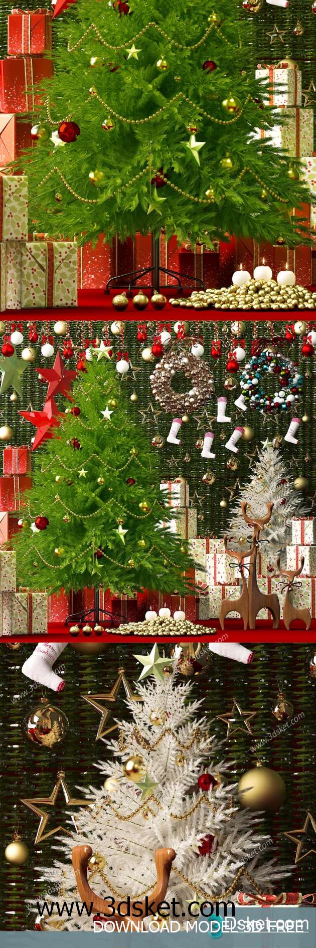 Free Download Decorative set 3D Model 0218