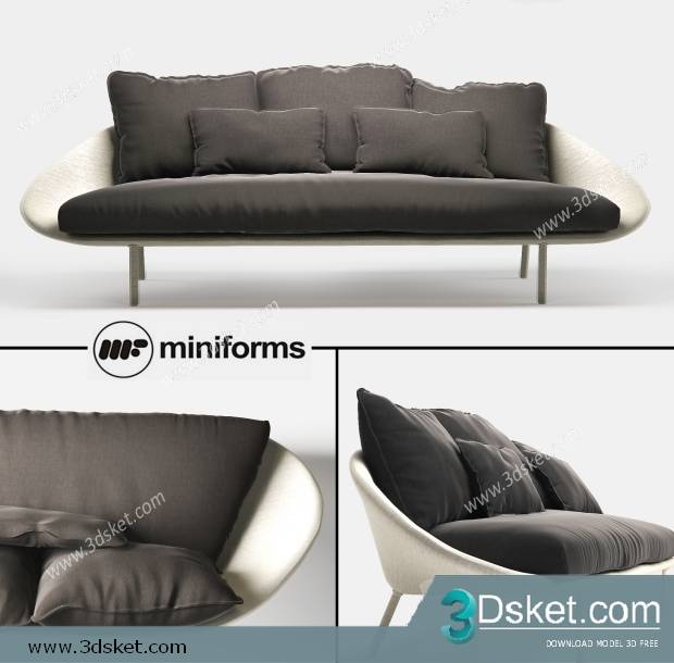 3D Model Sofa Free Download 195