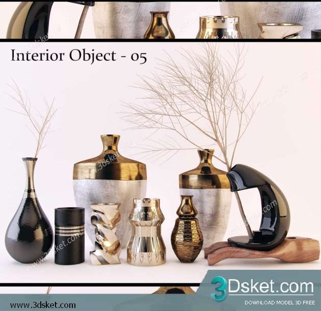 Free Download Decorative set 3D Model 0221