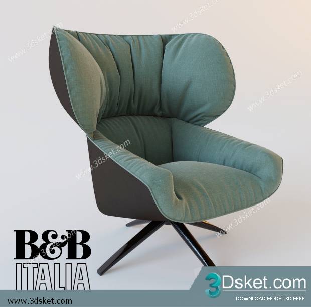 3D Model Arm Chair Free Download 319