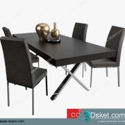 3D Model Table Chair Free Download 103