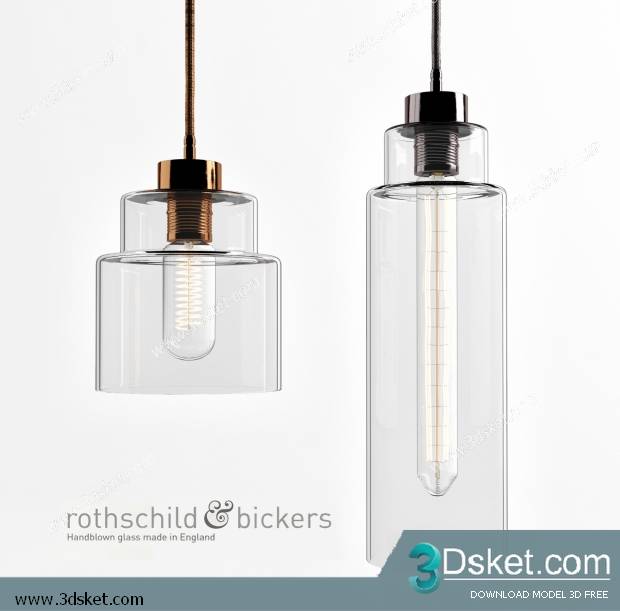Free Download Ceiling Light 3D Model 0188