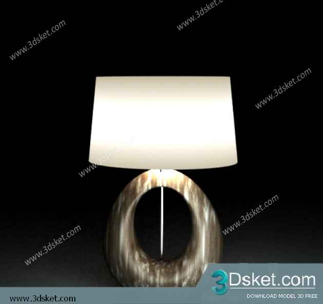 Free Download Table Lamp 3D Model 058