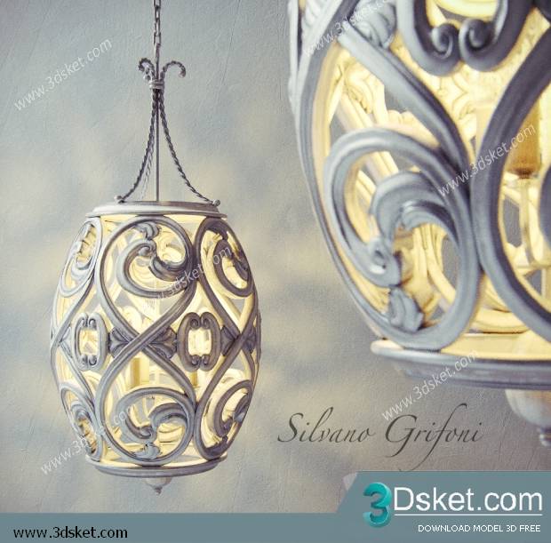 Free Download Ceiling Light 3D Model 0189