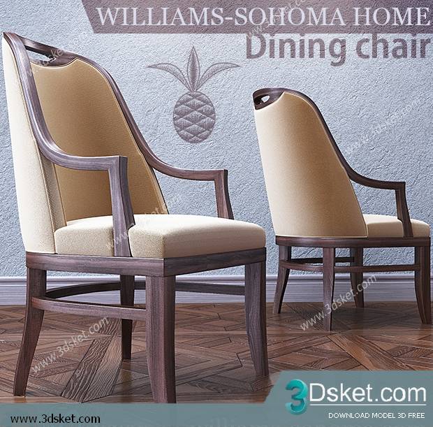 3D Model Arm Chair Free Download 324