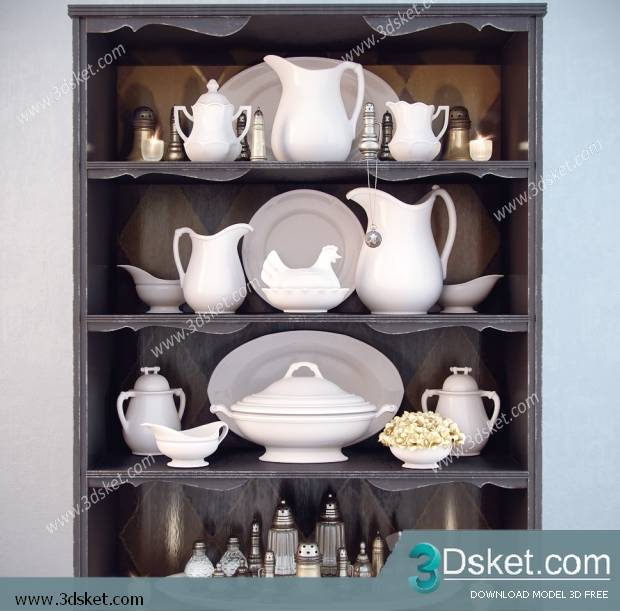 Free Download 3D Models Tableware Kitchen 0137