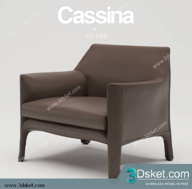 3D Model Arm Chair Free Download 328