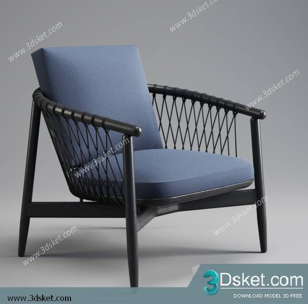 3D Model Arm Chair Free Download 330