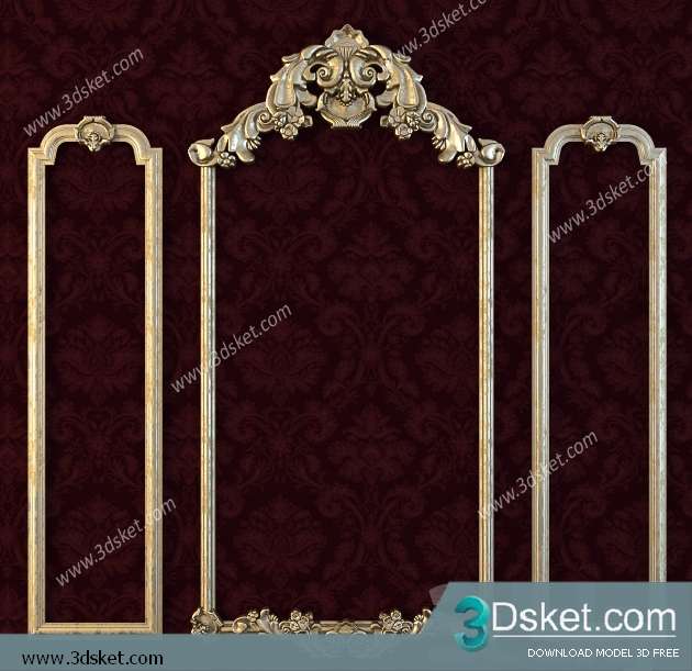 Free Download Decorative Plaster 3D Model 072