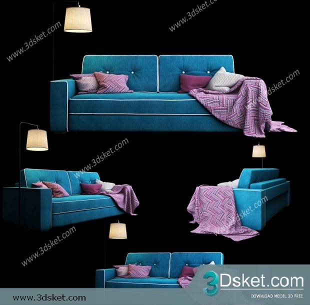 3D Model Sofa Free Download 206