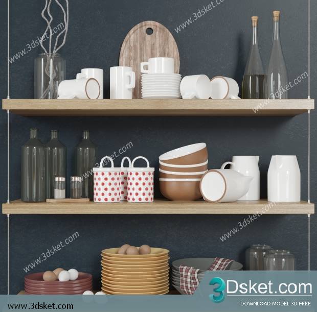Free Download 3D Models Tableware Kitchen 0140