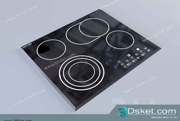 Free Download Kitchen Appliance 3D Model 064