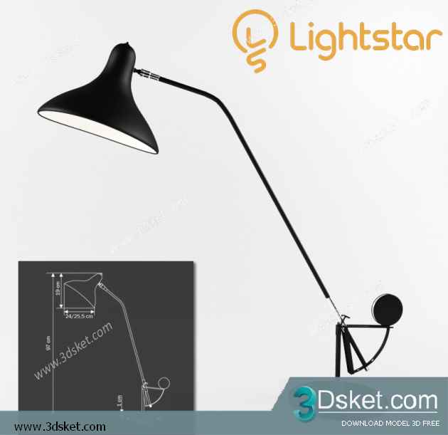 Free Download Table Lamp 3D Model 0192