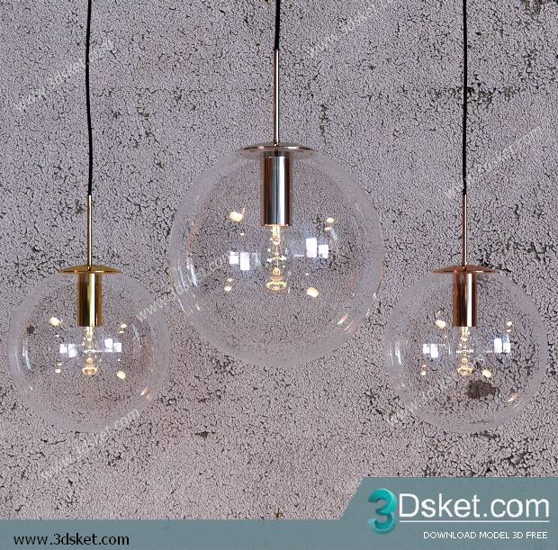 Free Download Ceiling Light 3D Model 0194
