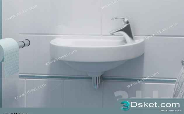 Free Download Wash Basin 3D Model 051